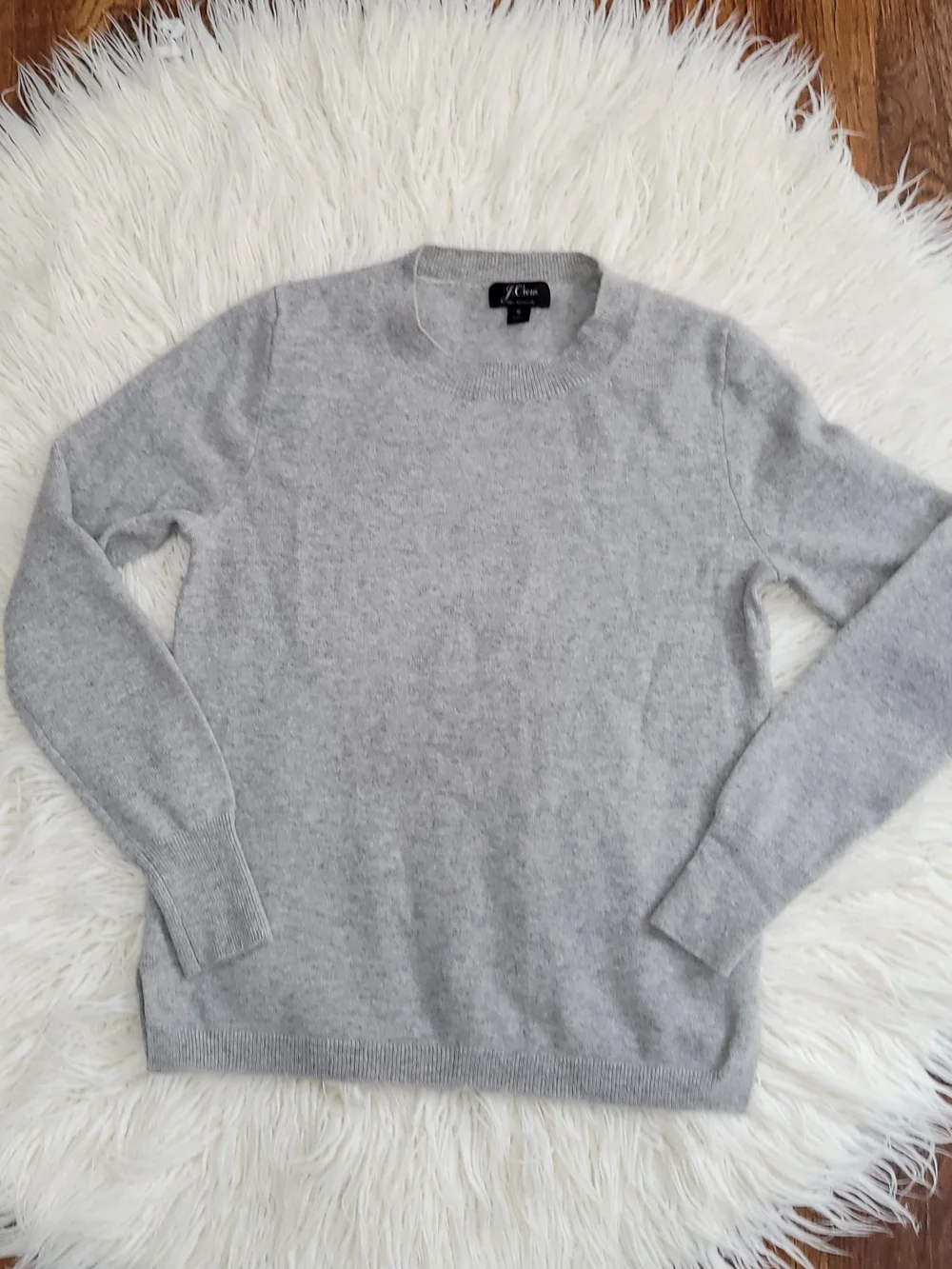 J. Crew Women Cashmer Gray Crewneck Sweater